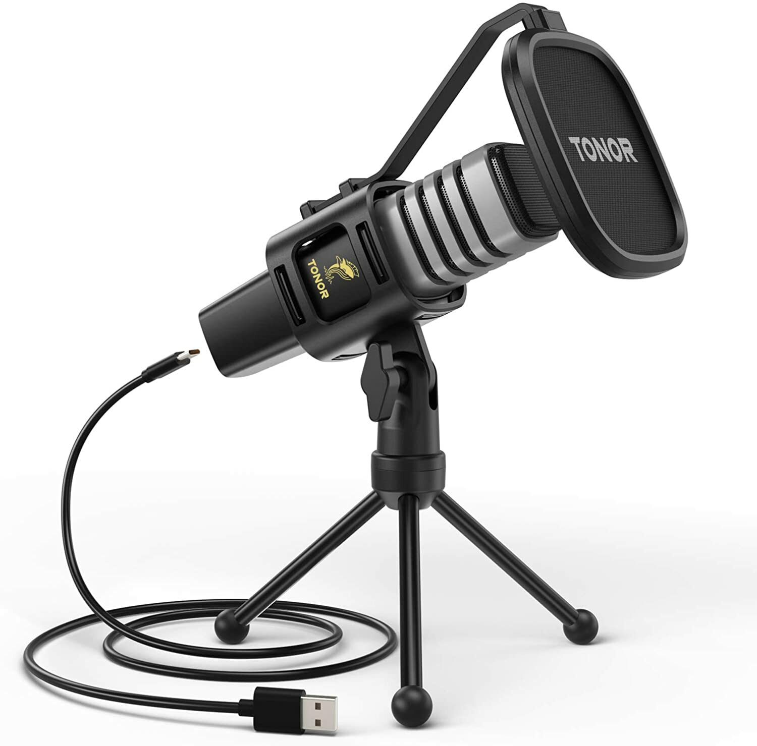 USB Microphone, TONOR Condenser Computer PC Mic with Tripod Stand, Pop Filter,