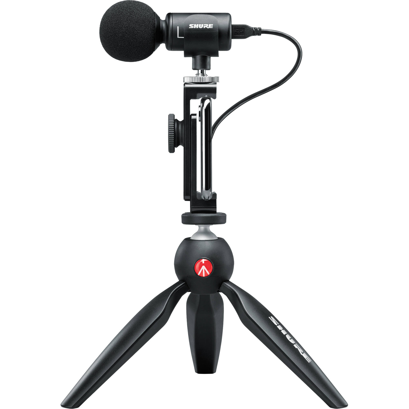 Shure MOTIV MV88+ Video Kit Digital Stereo Microphone and Accessories