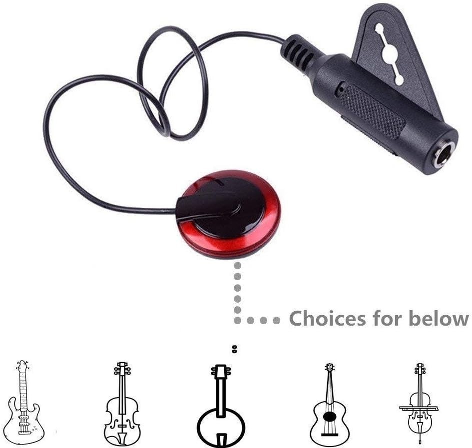 Enhanced Acoustic Performance with 2Pcs Piezo Contact Microphones for Musicians