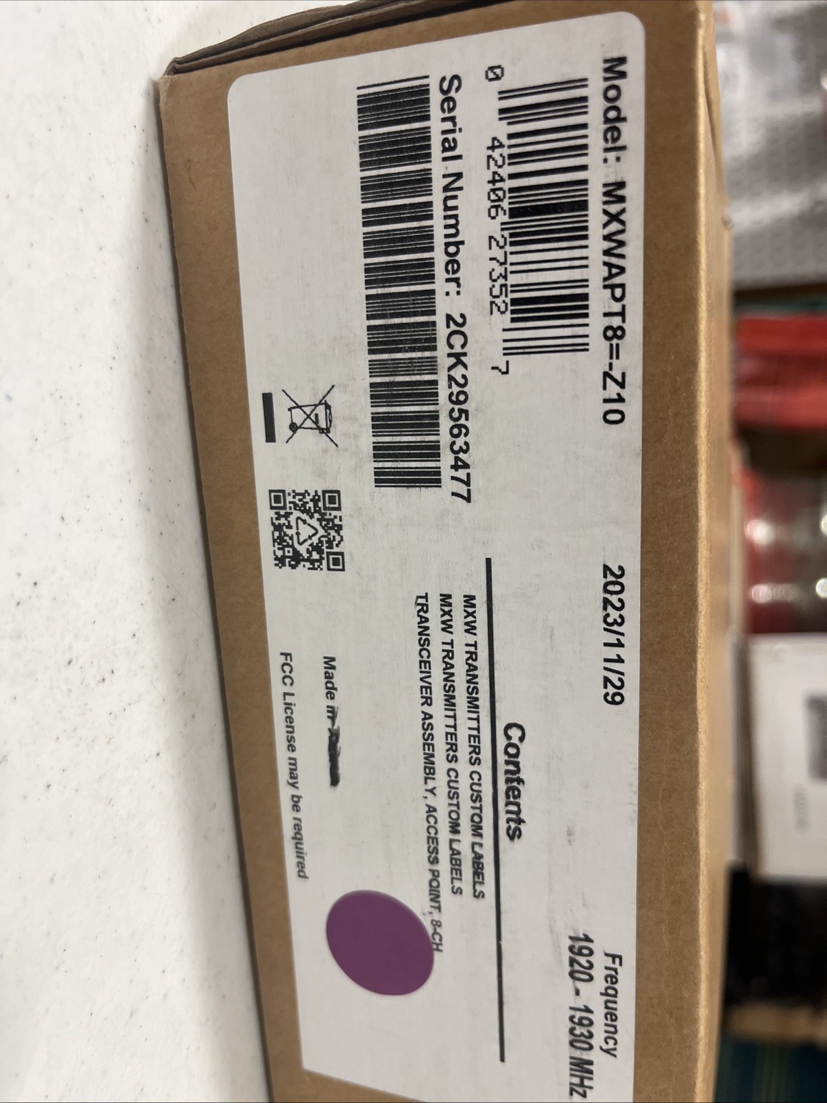 Shure MXWAPT8 8-Channel Access Point Transceiver