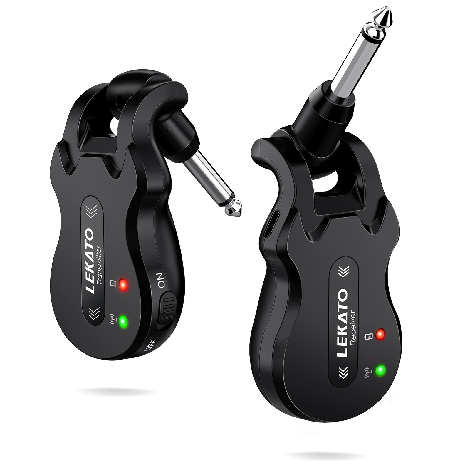 LEKATO Wireless Guitar System Transmitter Receiver for Electric Guitars Bass