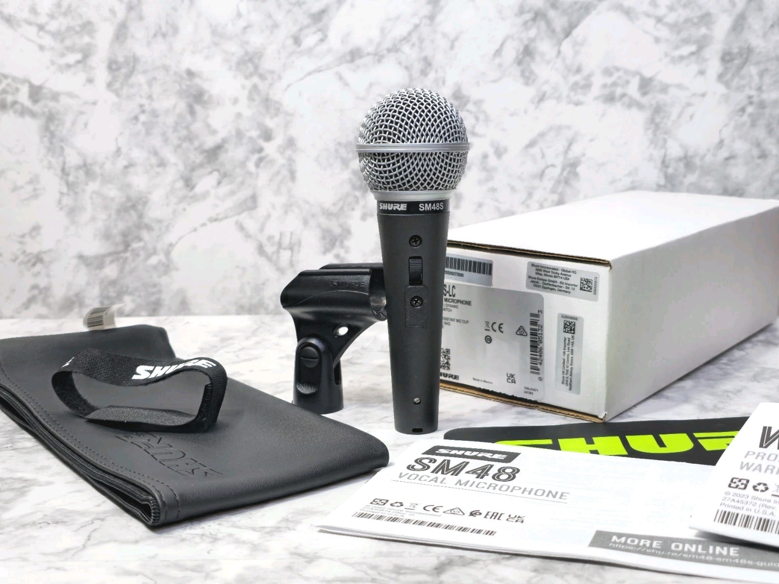 Shure SM48S Cardioid Dynamic Handheld Vocal Microphone With On/Off Switch
