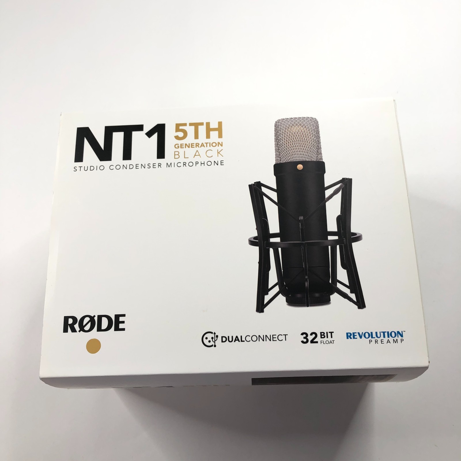 Rode NT1(Black) 5th Generation Hybrid Studio Condenser Microphone NEW Open Box