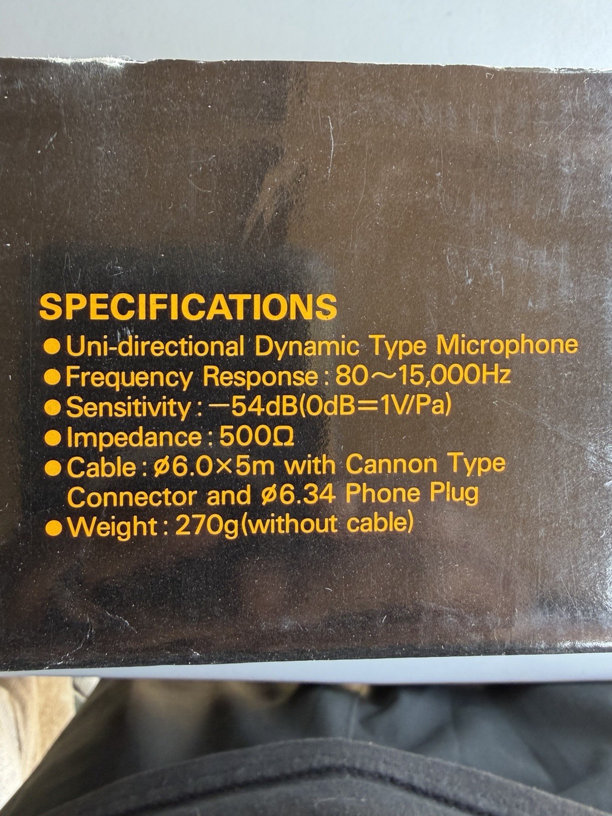 Sanyo – Uni-Directional Dynamic Microphones KA-HM-F10 (K) 500 Ohm Impedance 54dB