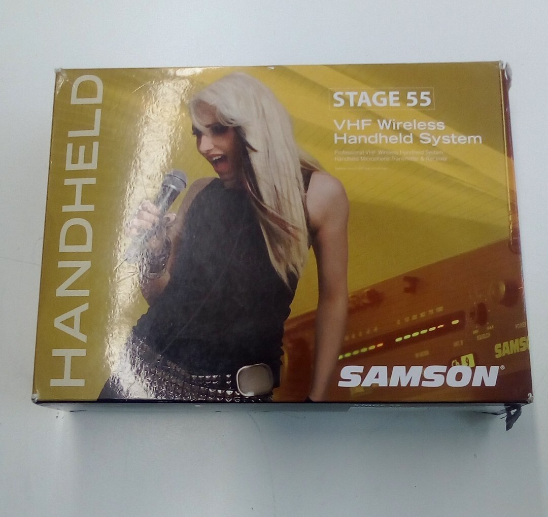 Stage 55 Samson Handheld VHF Wireless Handheld System Transmitter Receiver