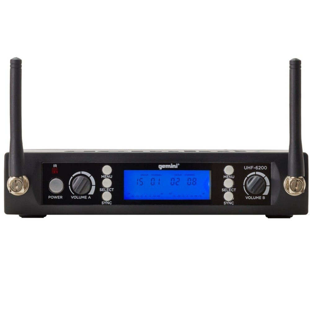 GEMINI UHF-6200M Dual Handheld Microphone Wireless System