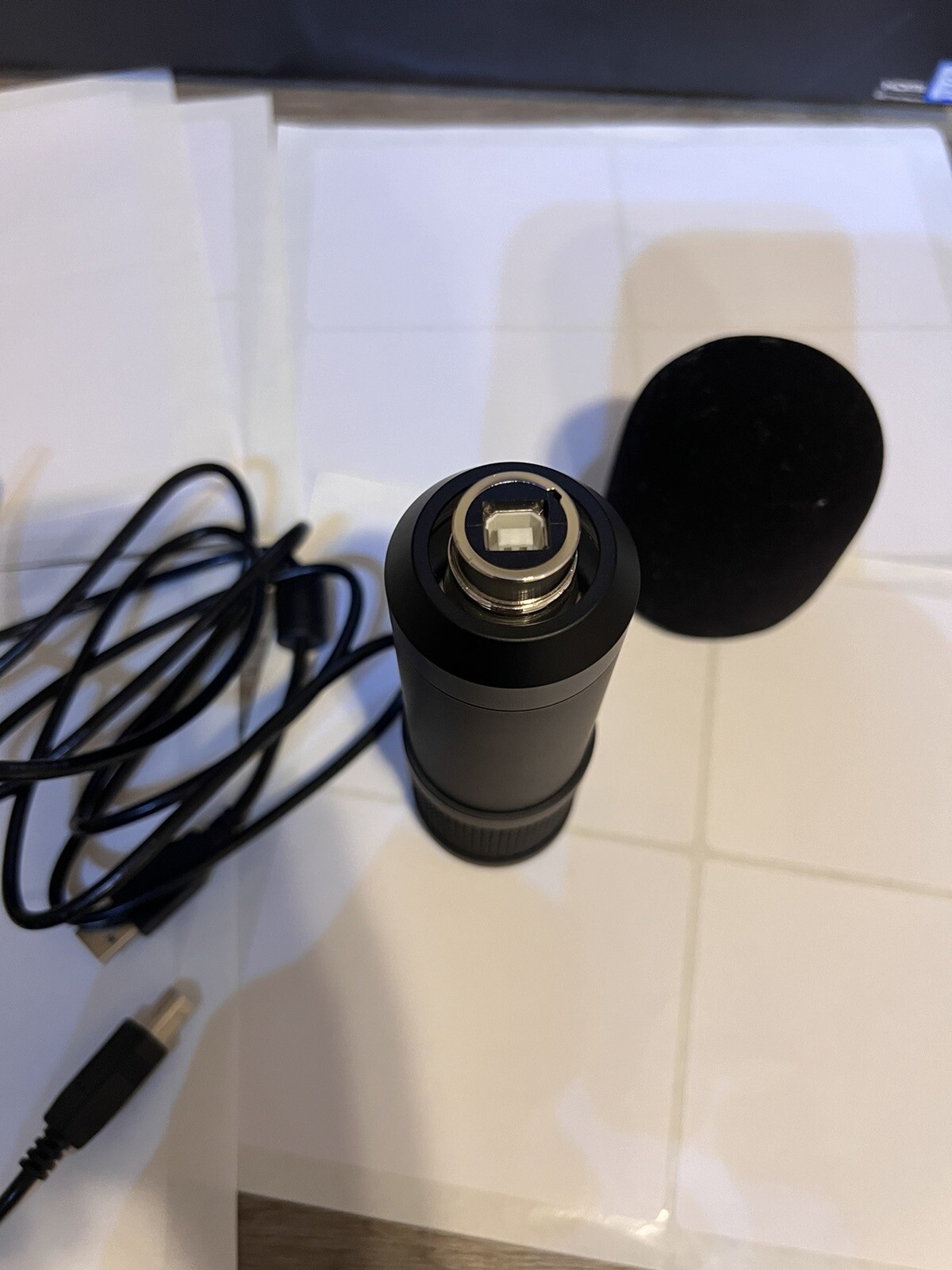 Sudotack Studio Microphone – Black It Comes With a Cord Work Good Condition