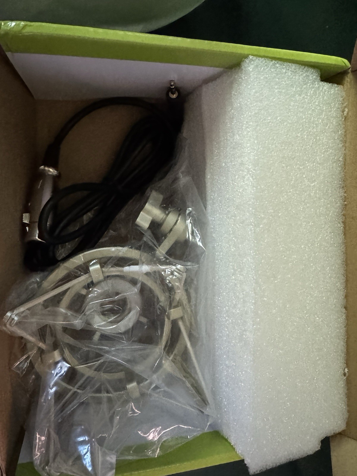 Studio Condenser Microphone Kit, Wired 3.5mm (1/8in) TRS, Silver w/ Shock Mount