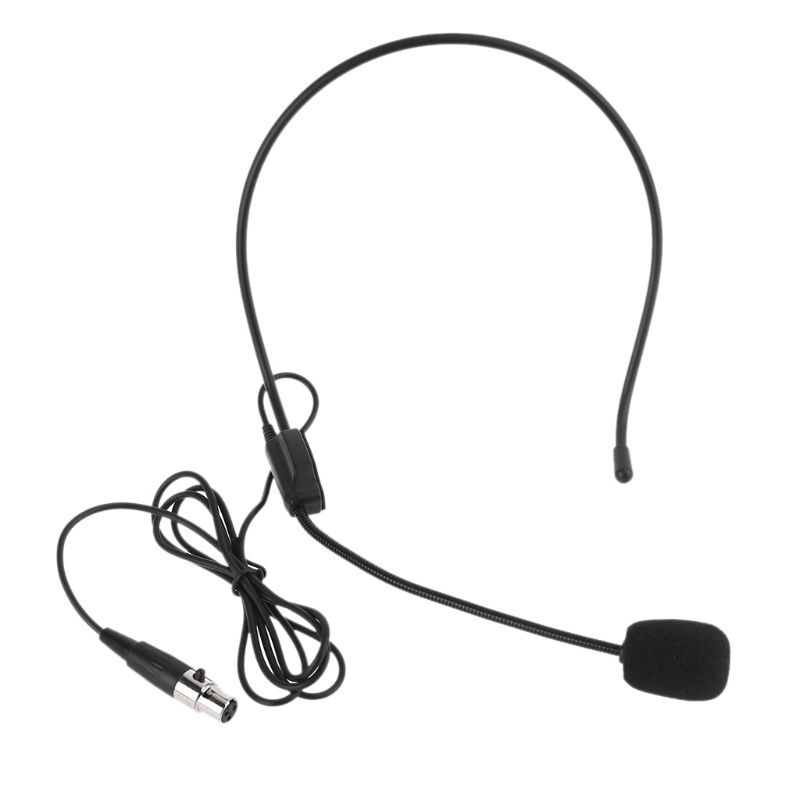 XLR 3 Pin Microphone for Head Wear Guide Condenser Mic For Loudspeaker for Tour