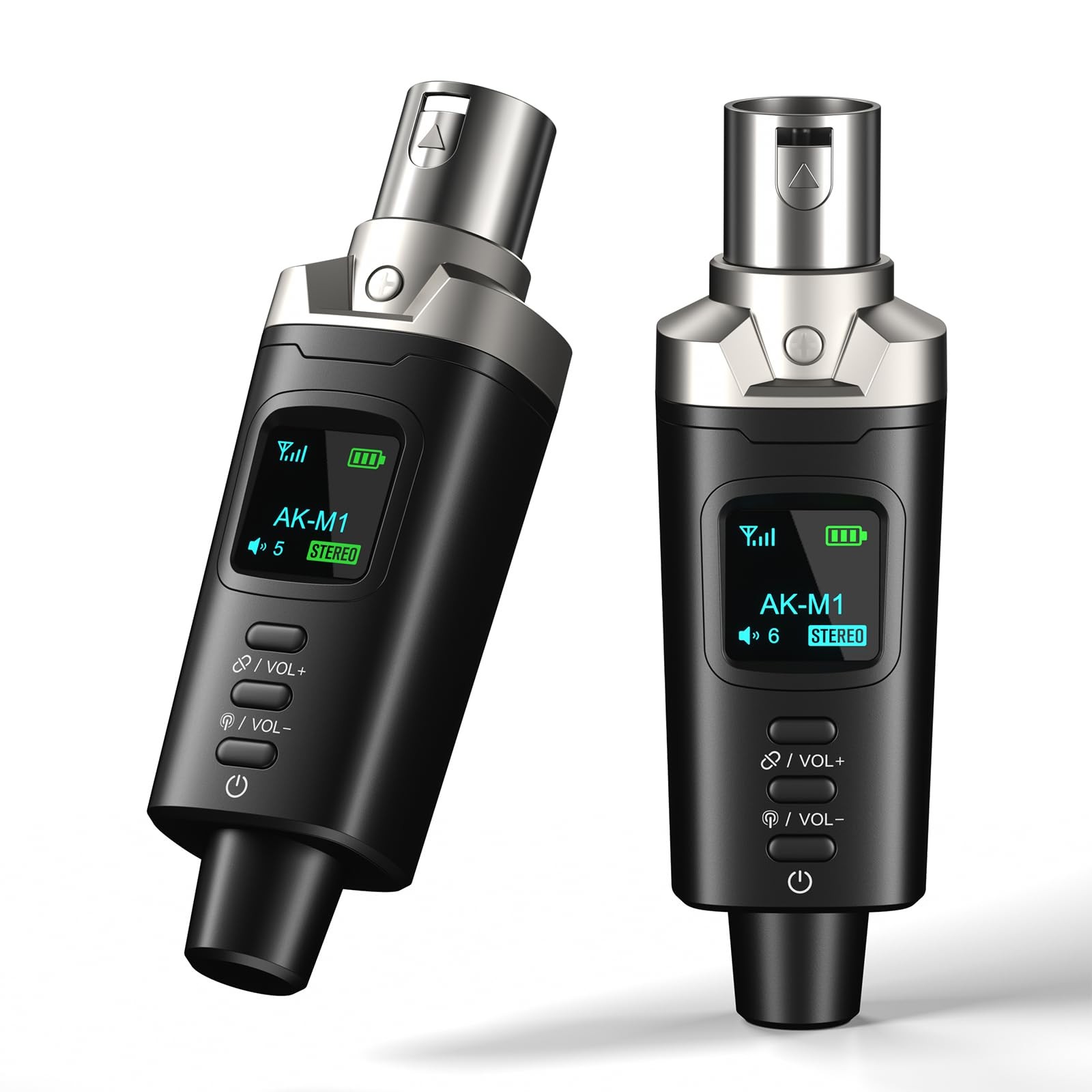 Aokeo XLR Bluetooth Receiver, Wireless Audio Adapter, 100ft, 2 Pack