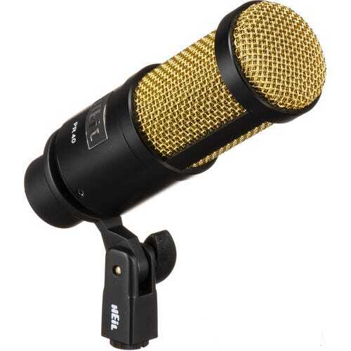 Heil Sound PR40 BG Studio Microphone – Black & Gold