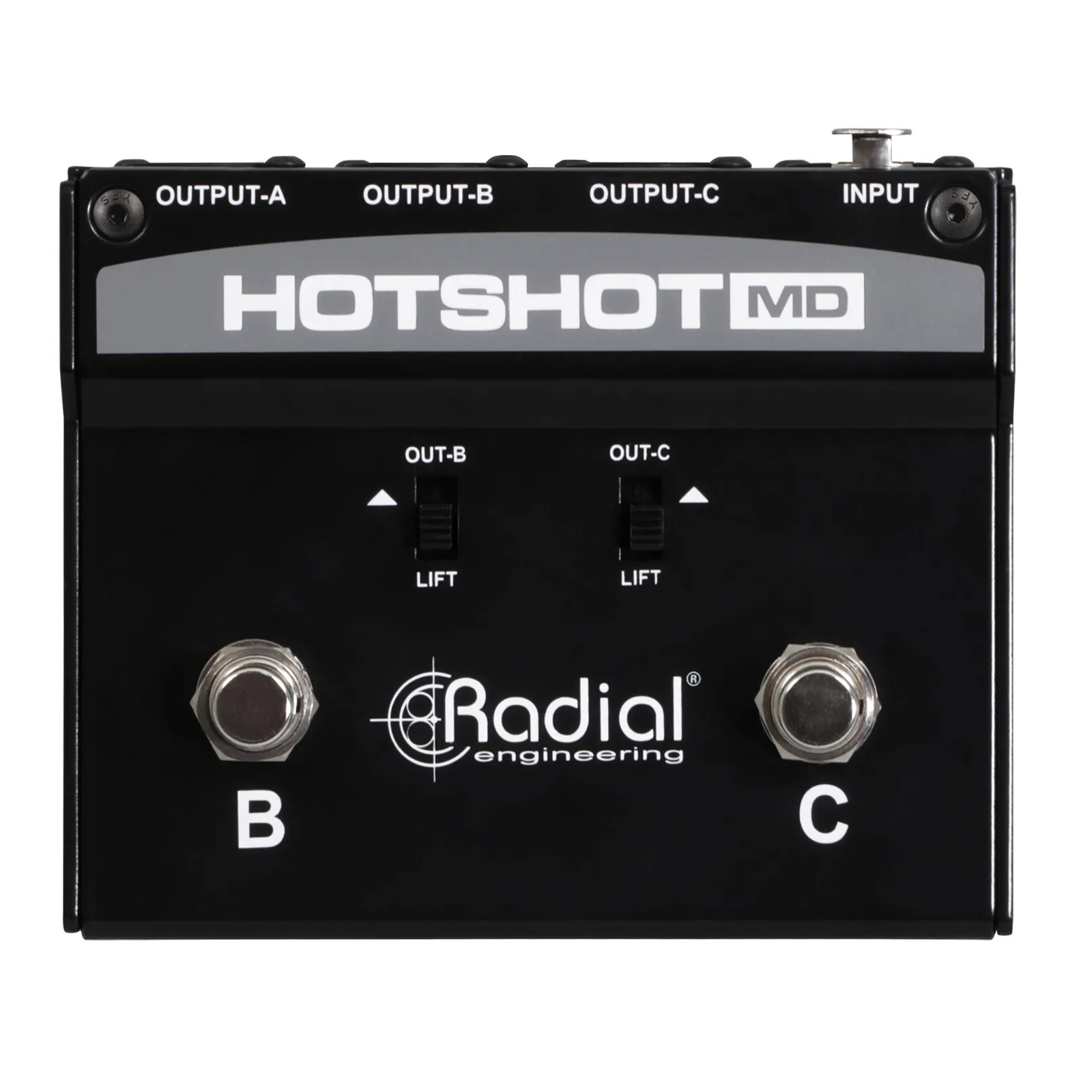Radial HotShot MD Dynamic Microphone Switcher Stage Mic Toggle/Footswitch