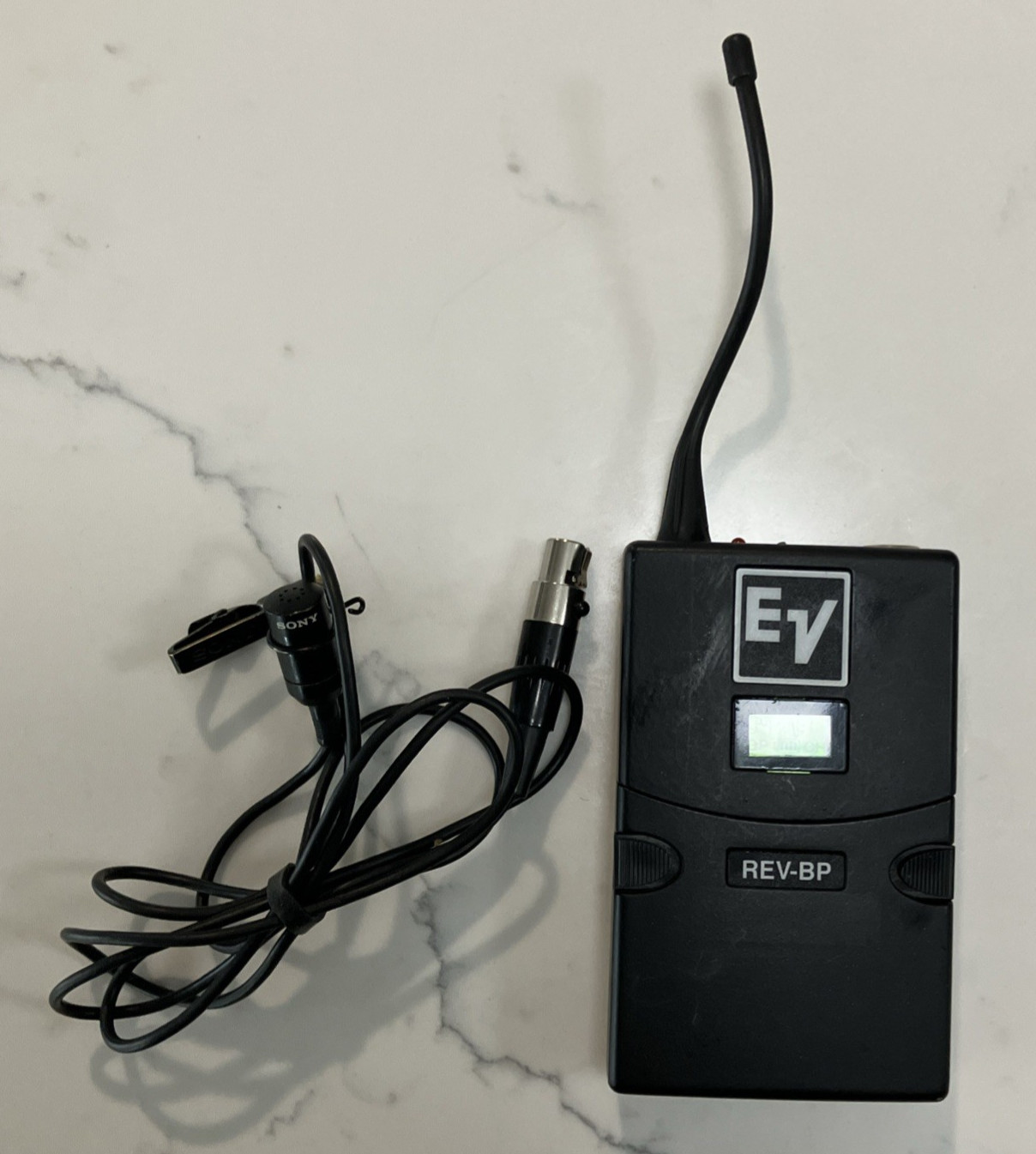Electro-Voice REV-BP C2 UHF Belt Pack Transmitter With Sony Lavaliere Microphone