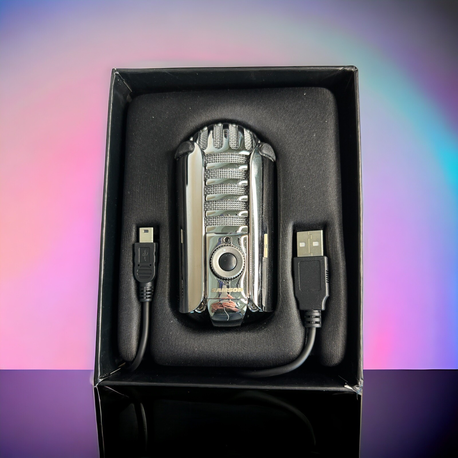Samson Meteor Mic UBS Studio Microphone For Computer Recording. Includes Manual