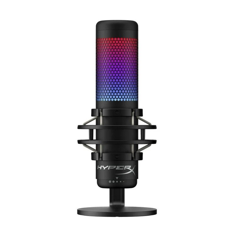 HyperX QuadCast S USB Condenser Microphone Customizable Lighting Streaming