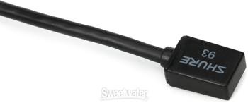 Shure WL93 Lavalier Microphone for Shure Wireless – Black