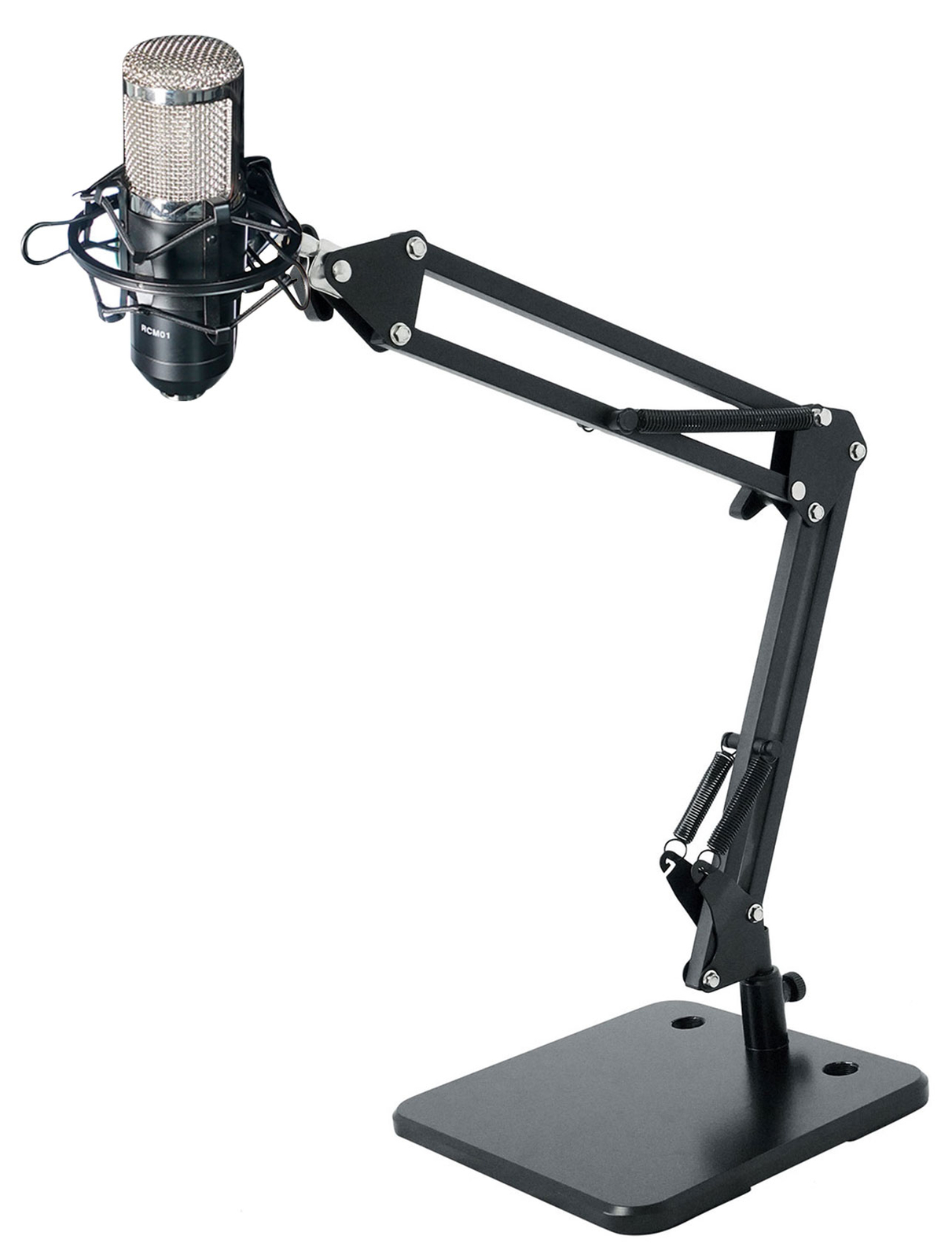 Rockville RCM01 Studio Recording Condenser Microphone+Desktop Boom Arm Mic Stand
