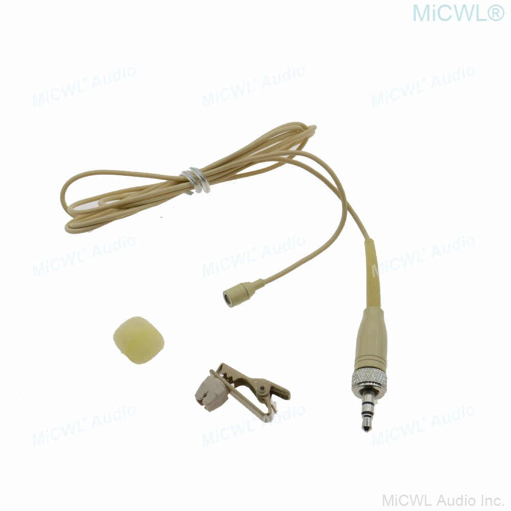 MiCWL Lapel Lavalier Clip Recording Microphone for Sennheiser Shure TA4F AKG