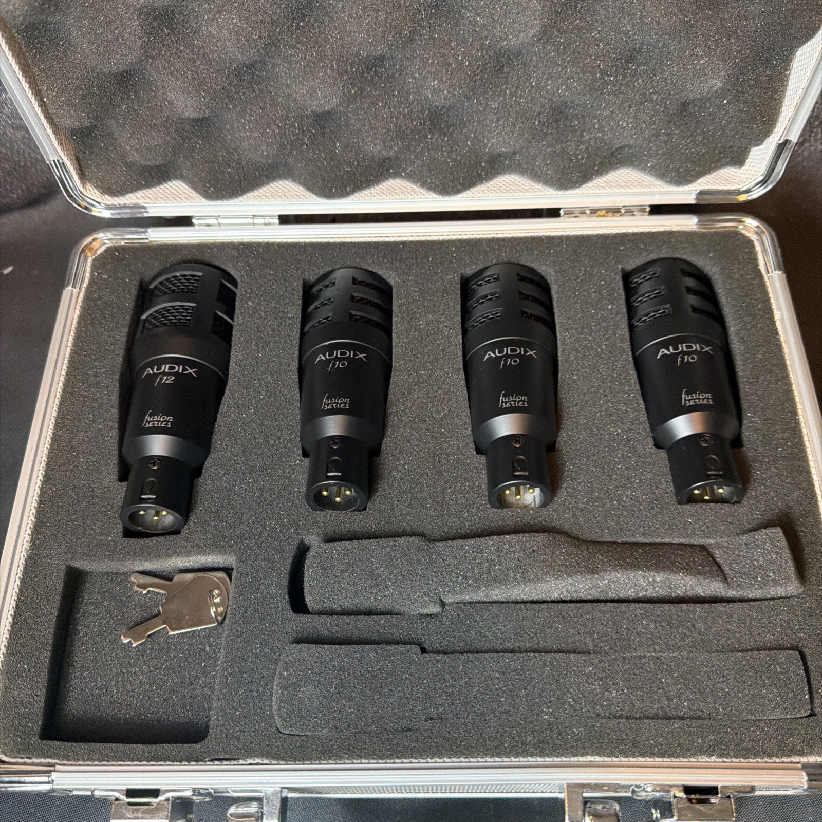 Audix F Series 4 Drum Mic Set with Case 3-F10, 1-F12 Dynamic