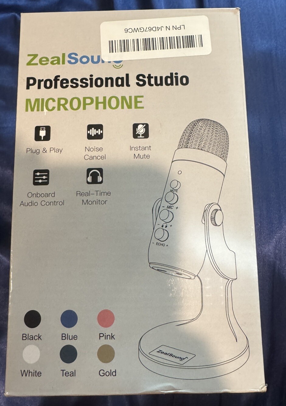 ZealSound K66 Professional Studio Microphone Plug & Play Instant Mute Real Time
