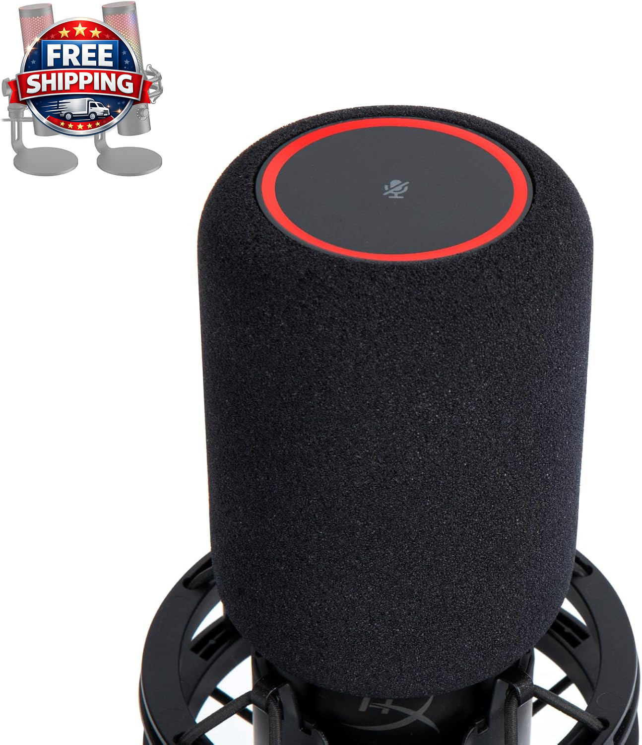 Quadcast 2 Mic Pop Filter, Mic Windscreen Compatible with Hyperx Quadcast 2 Micr