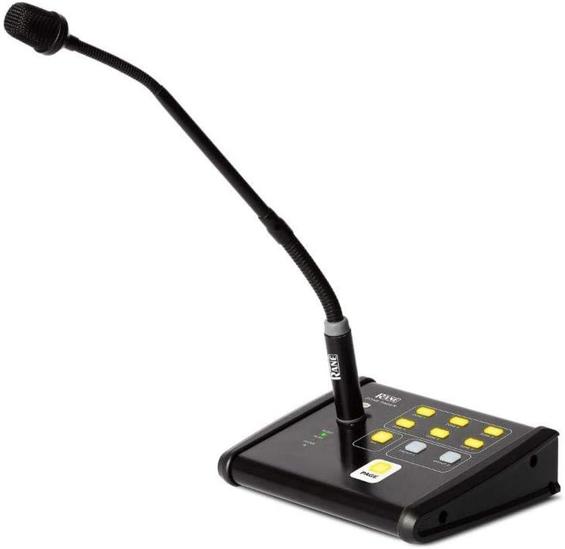 Commercial Zone Pager | Tabletop Commercial Audio Smart Paging Station with 6 Zo