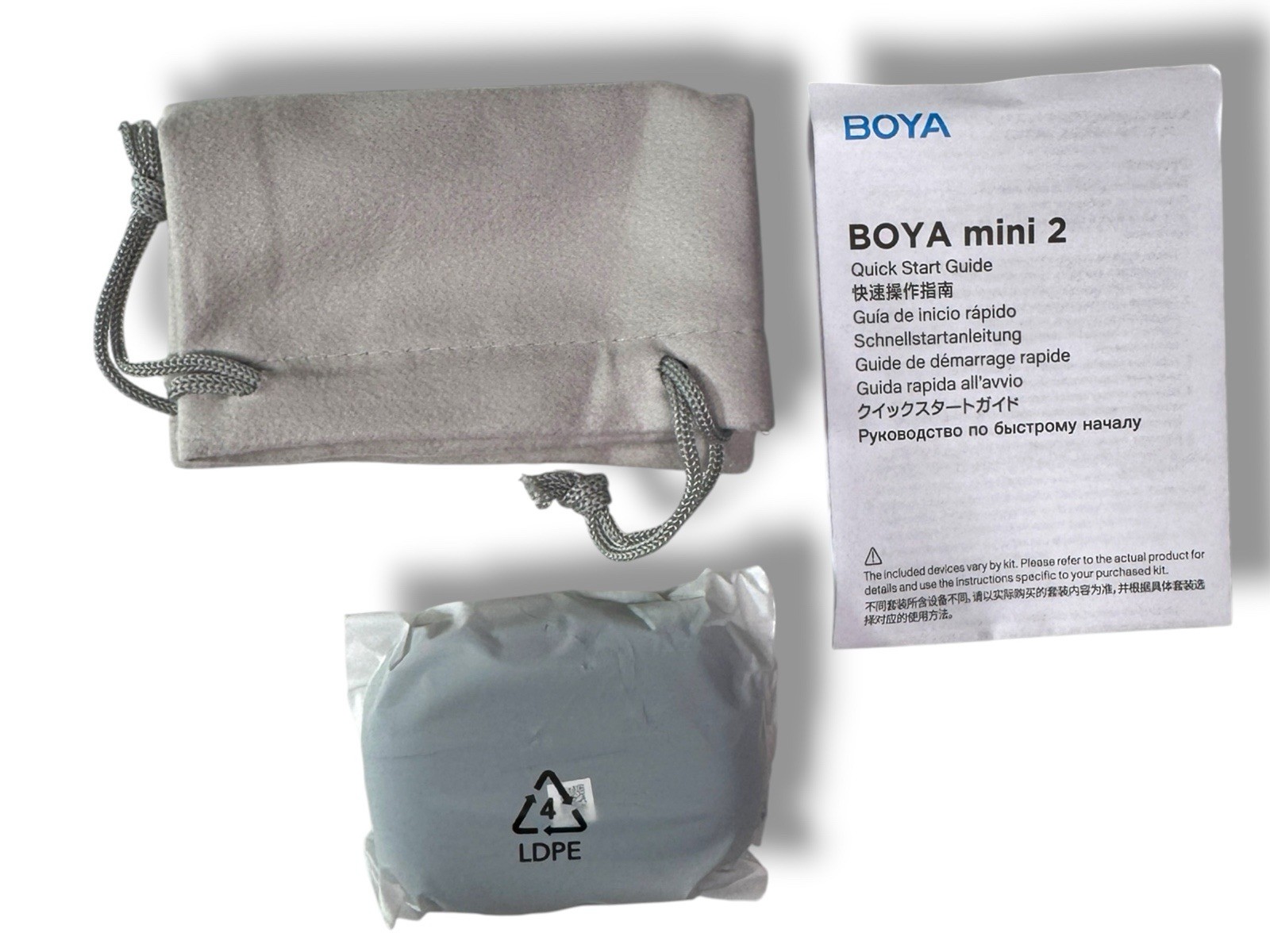 BOYA Mini 2 Wireless Lavalier Microphone USB-C AI Noise Canceling Open Box