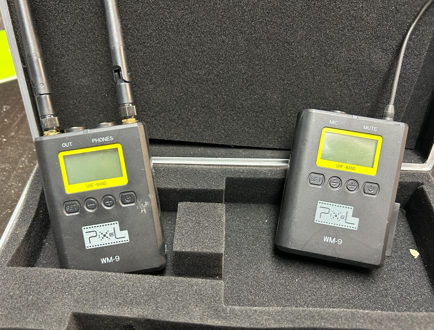 Pixel WM-9 Wireless Video Recording Microphone Tx/Rx 638-694 MHz