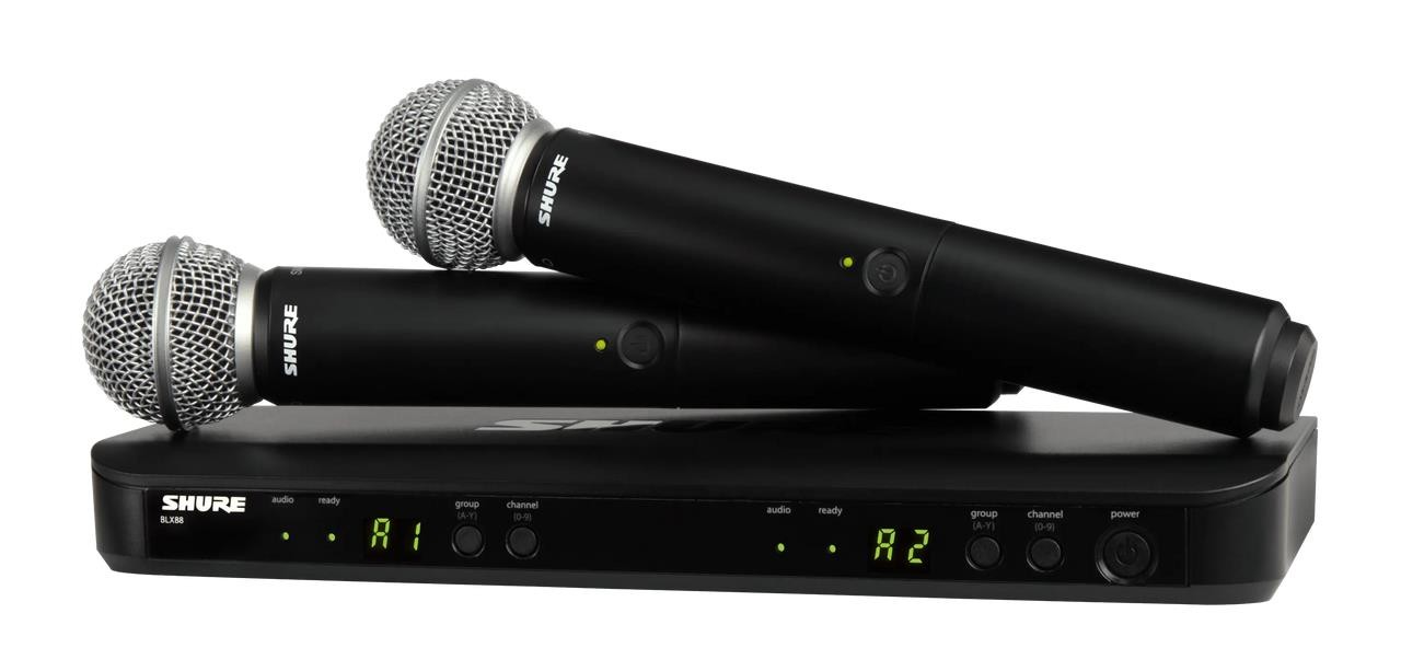 Shure BLX288/SM58 Hand Held Dual SM58 Wireless Microphone System