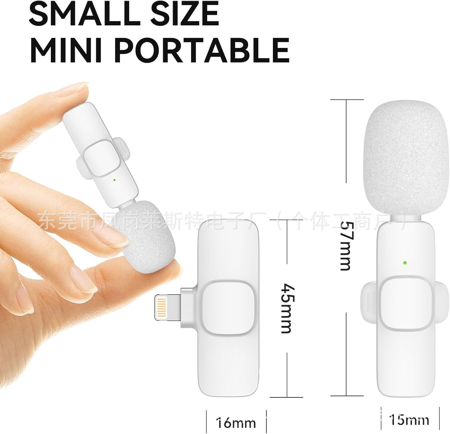 Wireless Lavalier Mini Mic Microphone K9 Recording Microphone for iPhone WWS