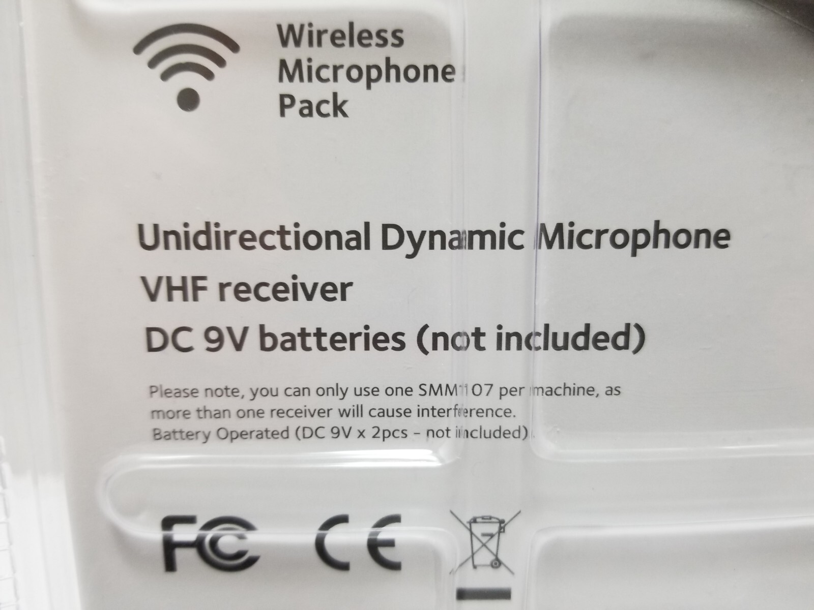 Singing Machine SMM107 Wireless Microphone Pack Factory Sealed New