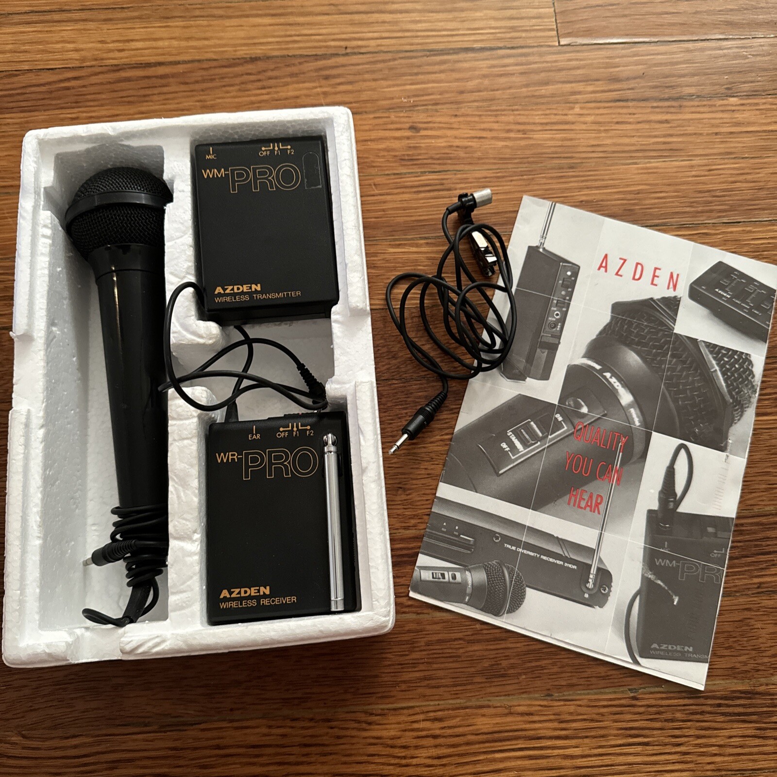 AZDEN WM-Pro Wireless Transmitter & WR-PRO Receiver With Microphone