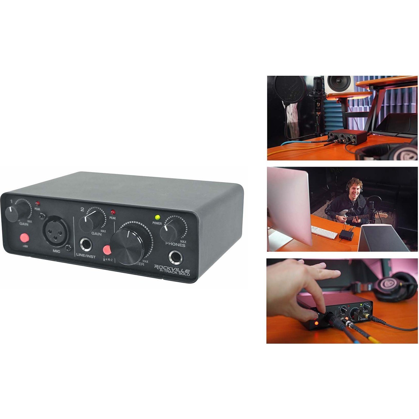 Rockville RCM PRO Bundle: Studio Recording Condenser Microphone with Samsung