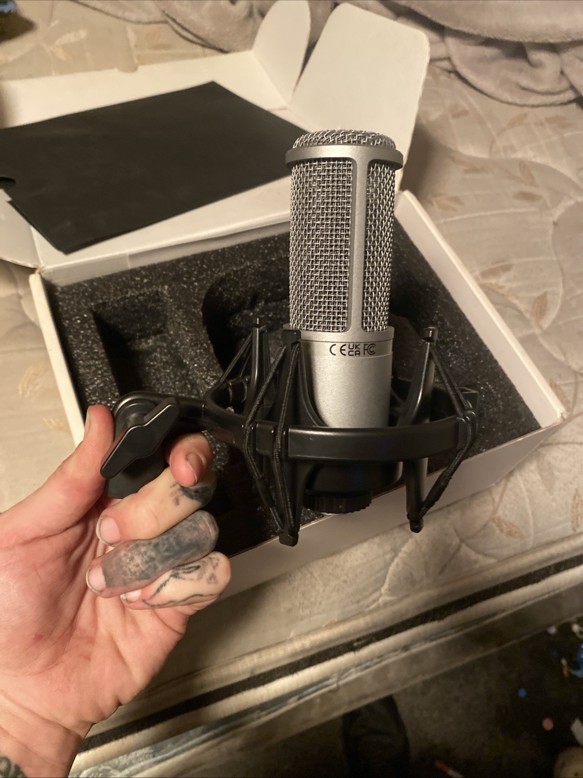 Donner DC Large Diaphragm Condenser Microphone Silver Model