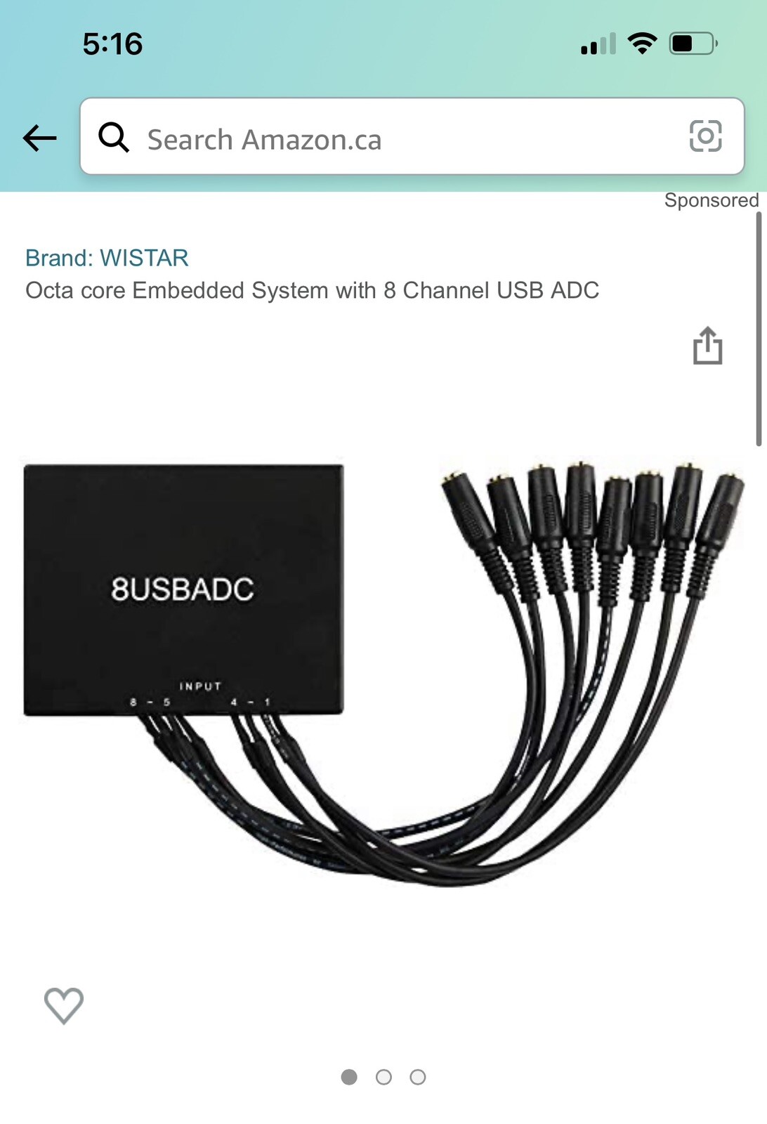Portable Audio Interface with 8ch AD Converter of Condenser Mic or Line Input