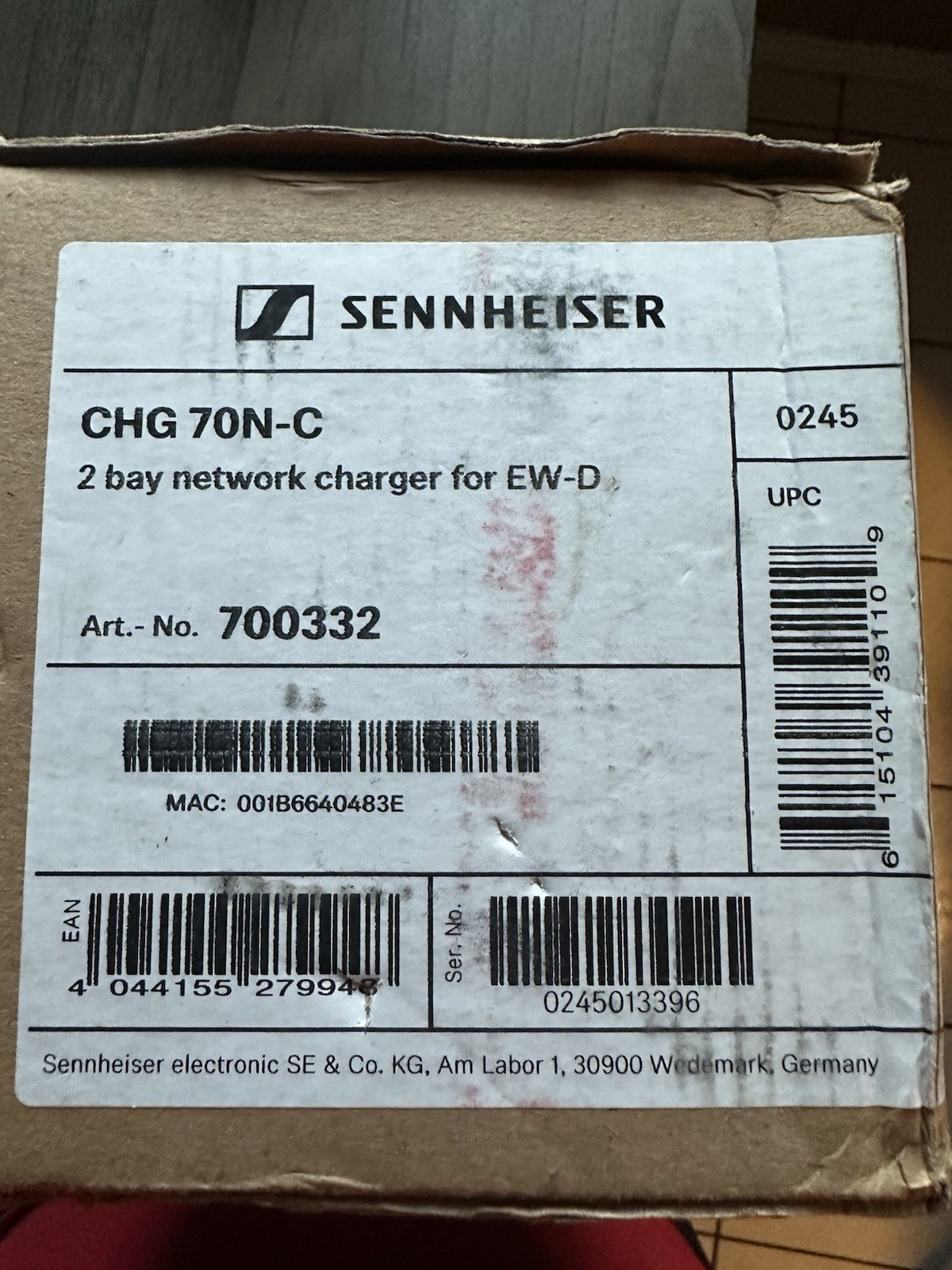 Sennheiser CHG 70N-C 2 bay network charger for EW-D Black