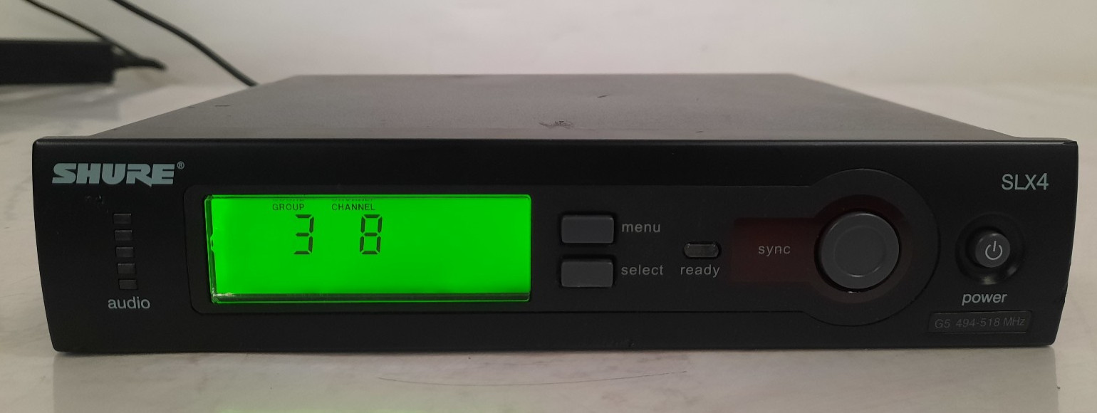 Shure SLX4 Wireless Microphone Receiver H5 494-518MHz Power Tested Only