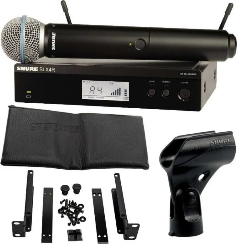 Vocal System with (1) BLX4R Rack Mount Wireless Re