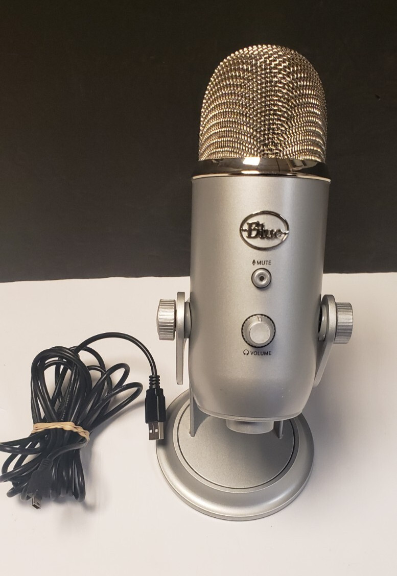 Blue Yeti Professional Multi-Pattern USB Condenser Microphone Tested Works