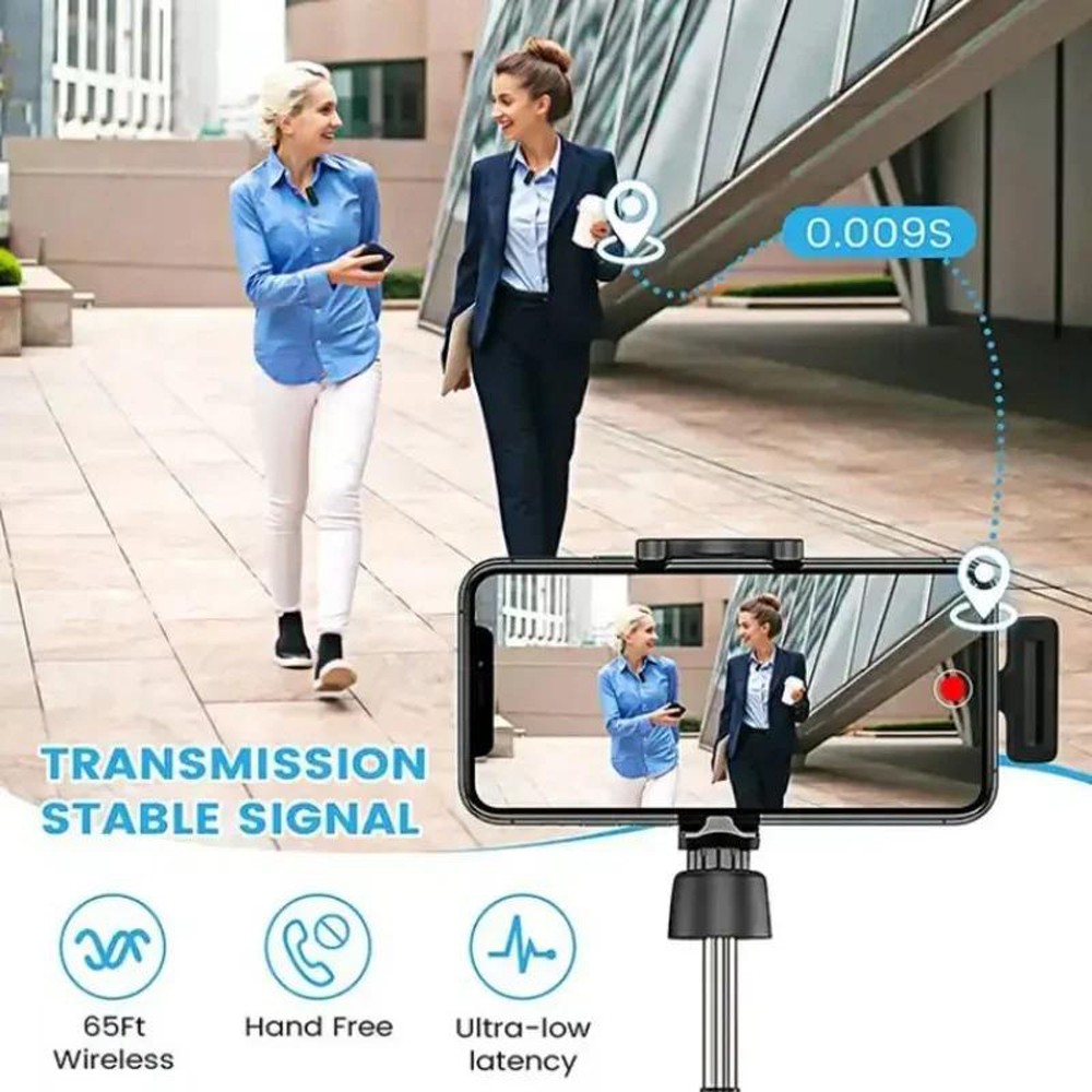 Portable Lavalier Microphone Wireless Audio Recording Mini Mic Android/iPhone US