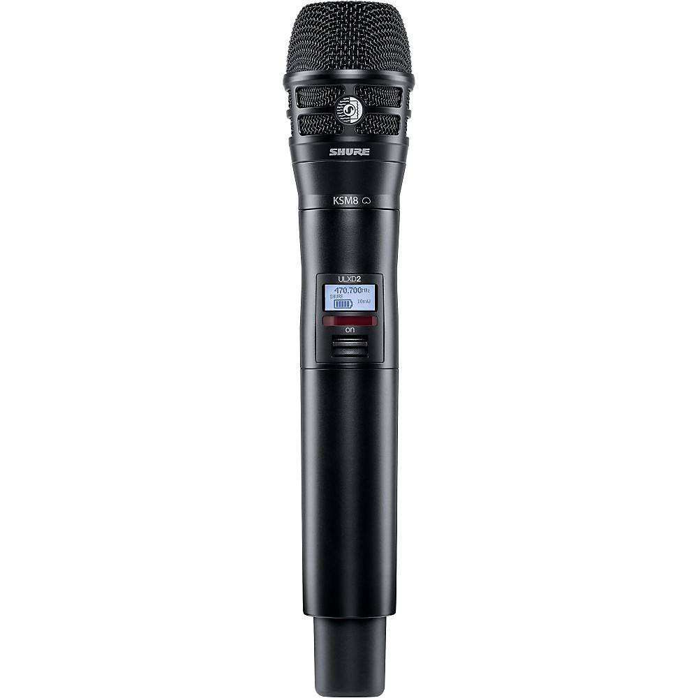 Shure ULXD2K8B Digital Handheld Transmitter With KSM8 Capsule in Black Band H50