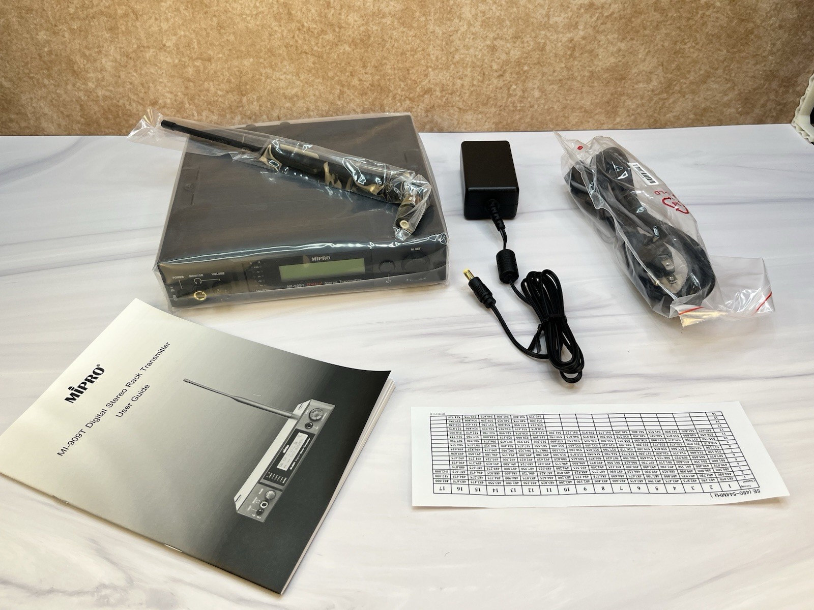 MIPRO MI-909T Digital Stereo Rack Transmitter 5E Open Box