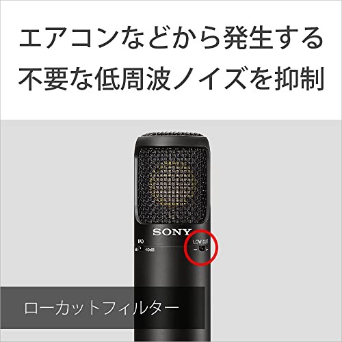Sony C-80 Unidirectional Condenser Microphone φ25mm Microphone Capsule Black