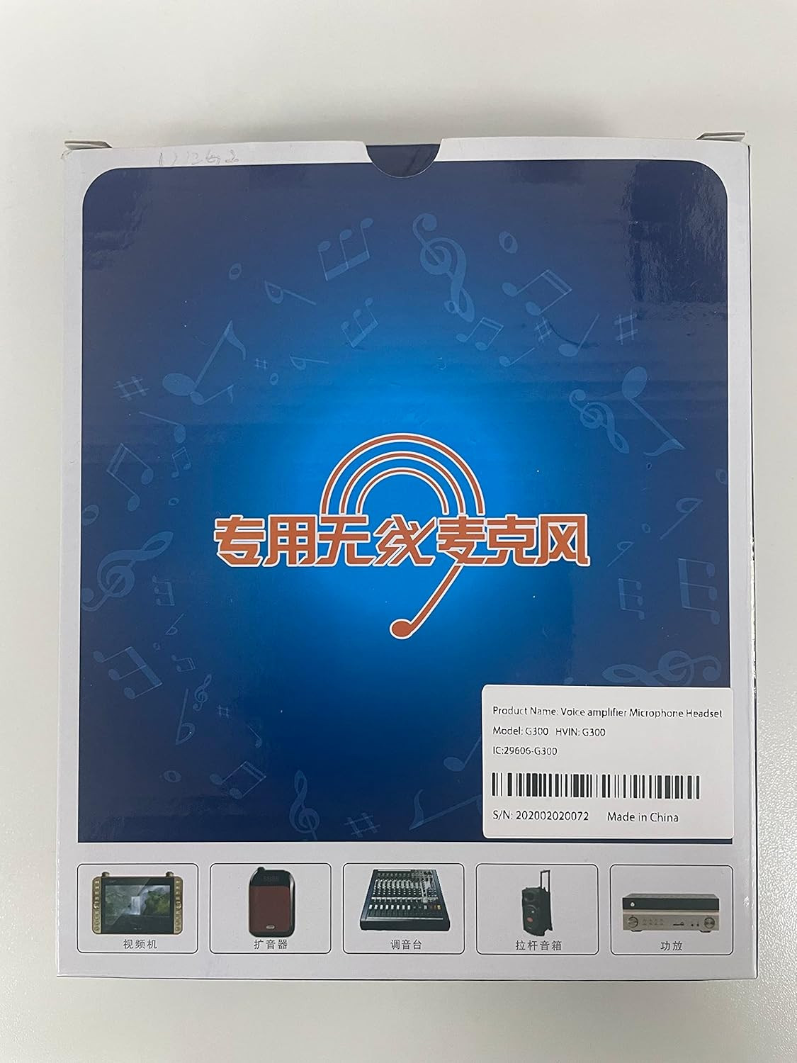 XIAOKOA UHF Wireless Headset Microphone: Cordless Head Mic System, USB-C Chargin
