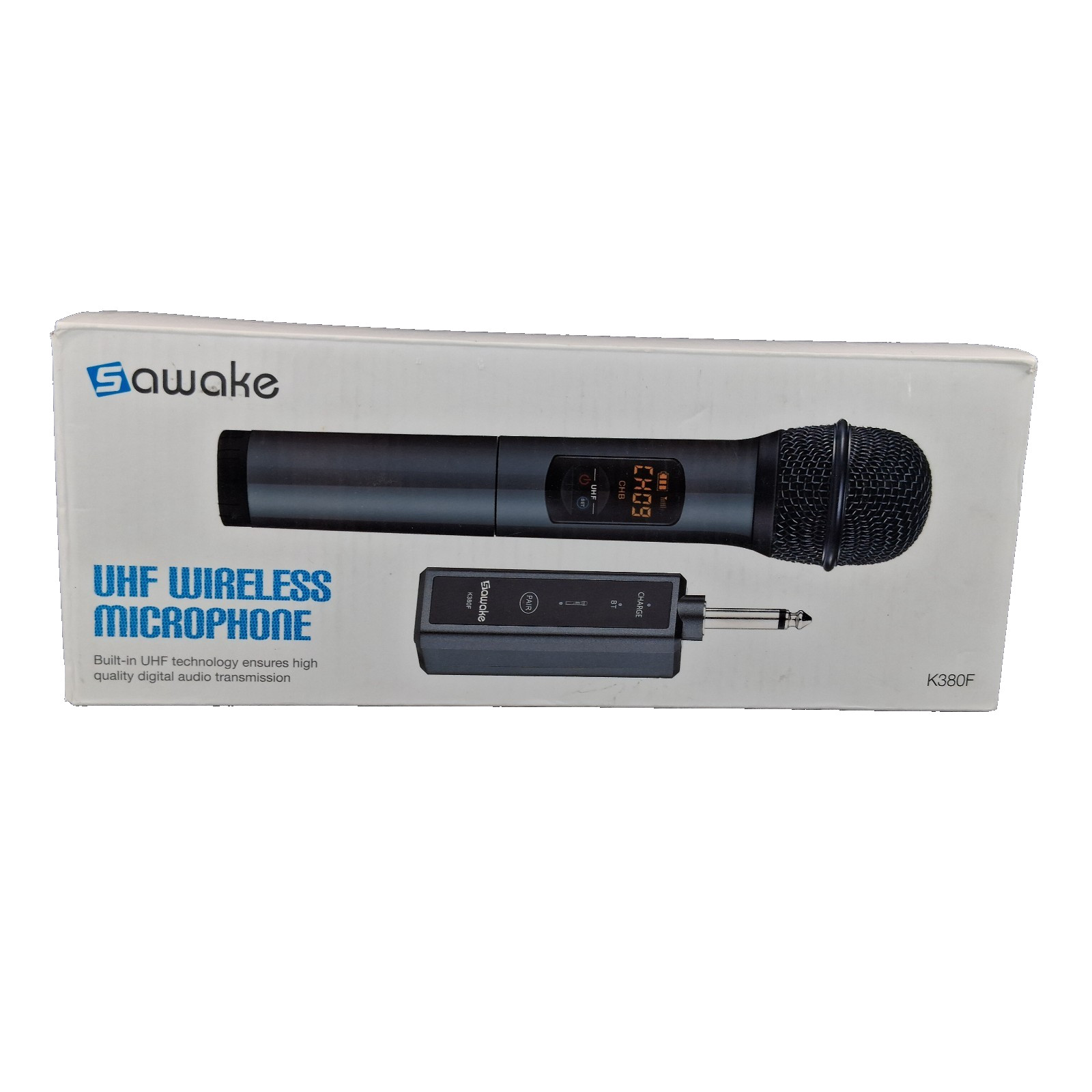 Sawake UHF Wireless Microphone High Quality Digital Audio Transmission K380F