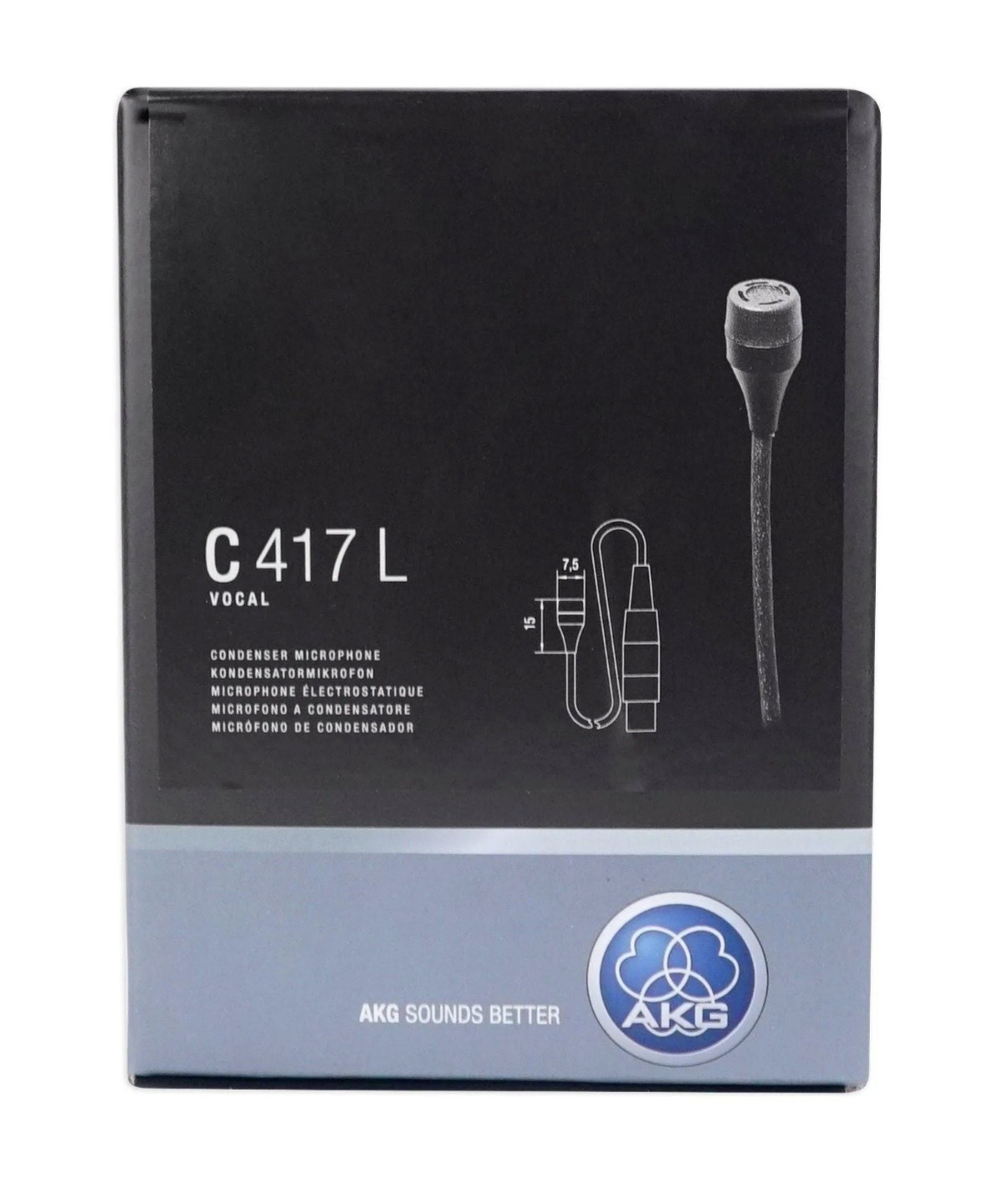 AKG C 417L Professional Omni-directional Lavalier Condenser Microphone – NIB