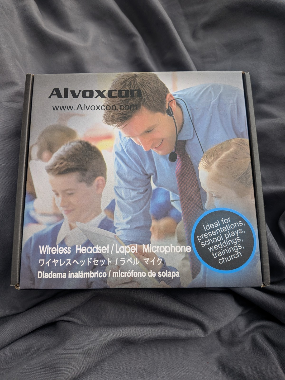 Alvoxcon TG220 Dual UHF Wireless Headset Microphone System – New Open Box