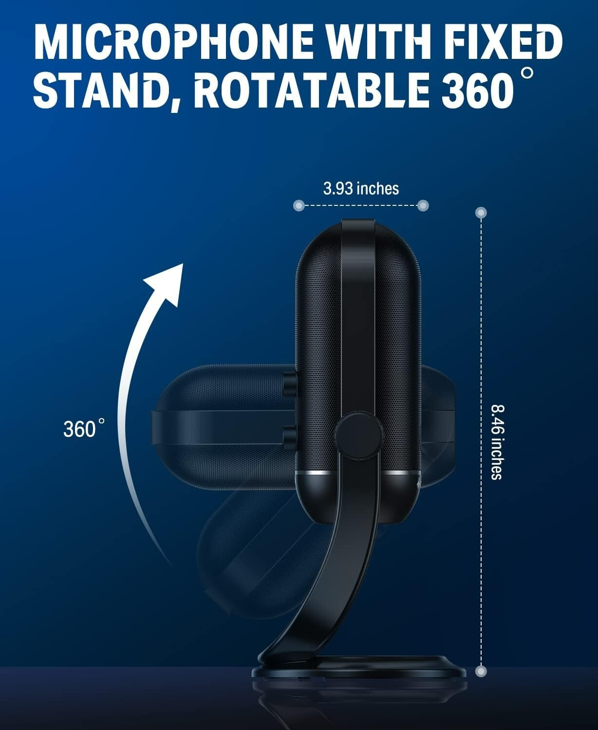 Donner USB Microphone, Computer Condenser Gaming Mic w/Monitoring Headphone Jack