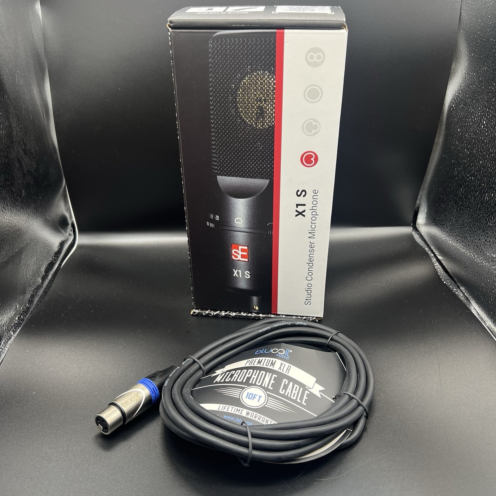 sE Electronics X1 S Studio Condenser Microphone + Blucoil XLR Cable 10ft