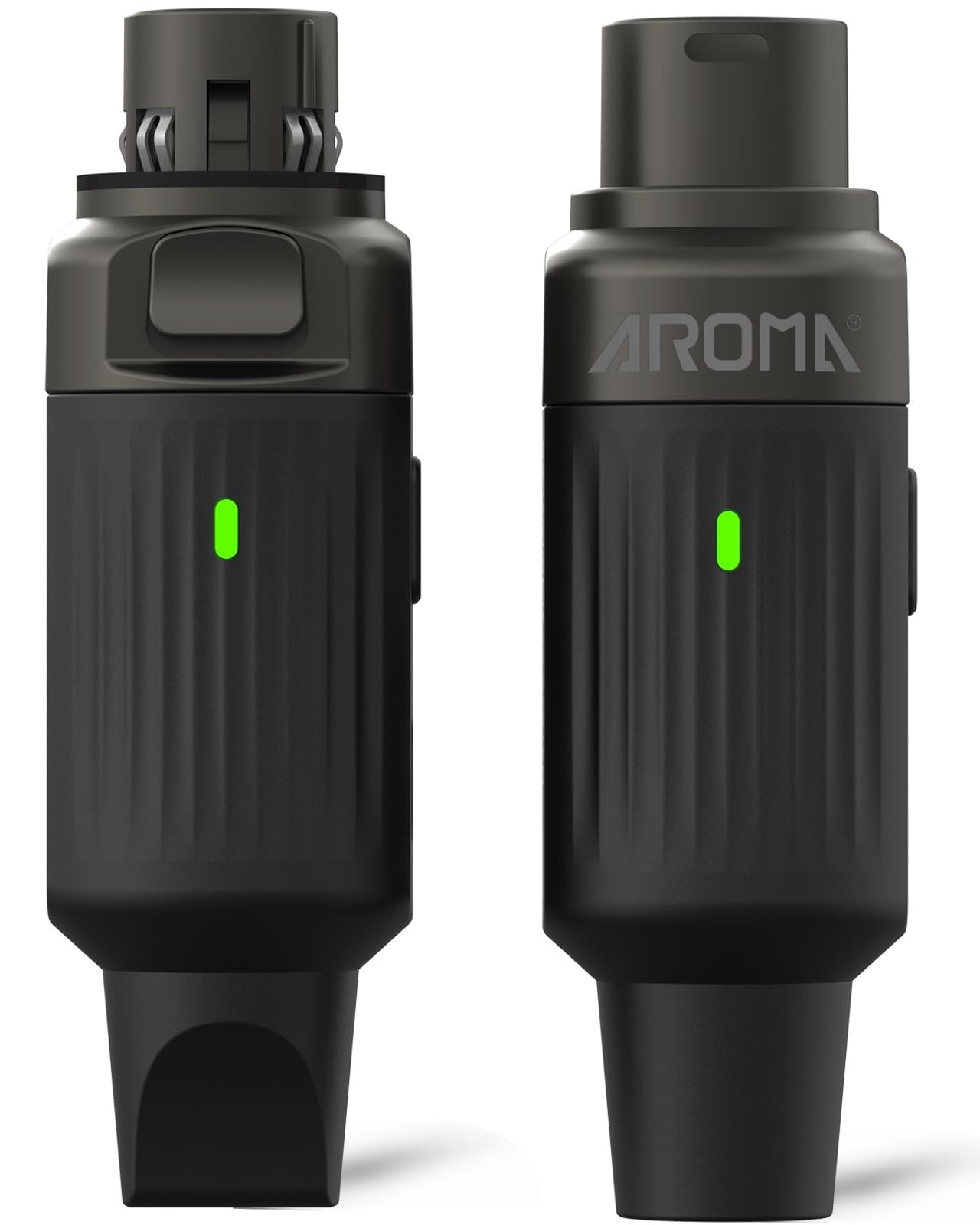 Wireless XLR Microphone Transmitter & Receiver, 130ft Range, 10H Battery, Plug &